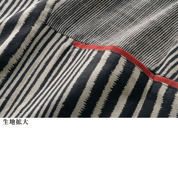 縞柄コットンジャケット