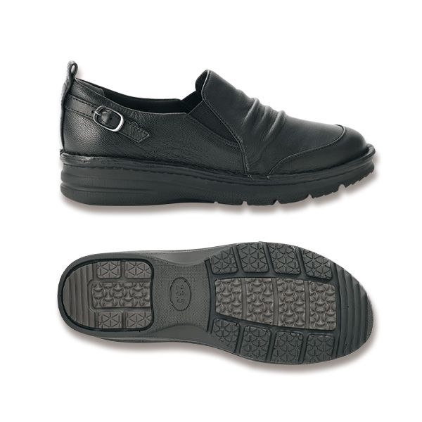 牛革シャーリングベルトデザインウォーキングシューズ