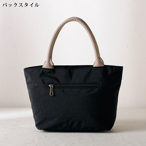 ランダムドットパッチワーク手提げバッグ