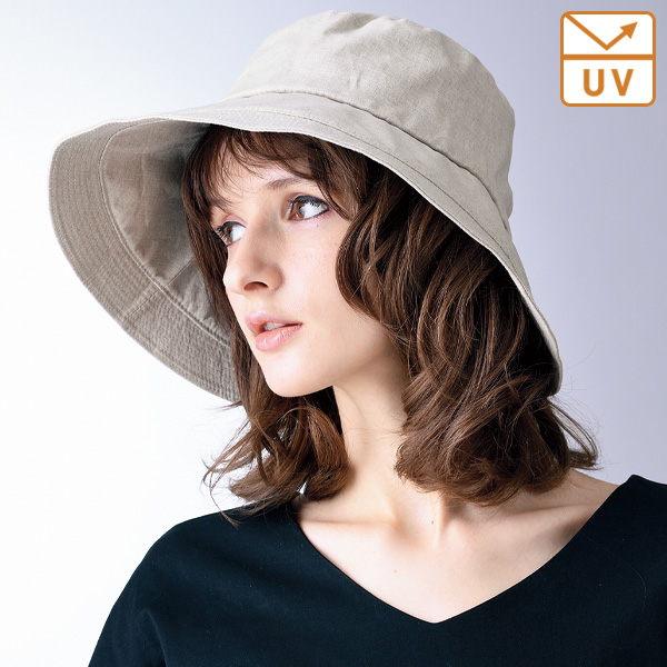 ベルギーリネンの爽やかハット