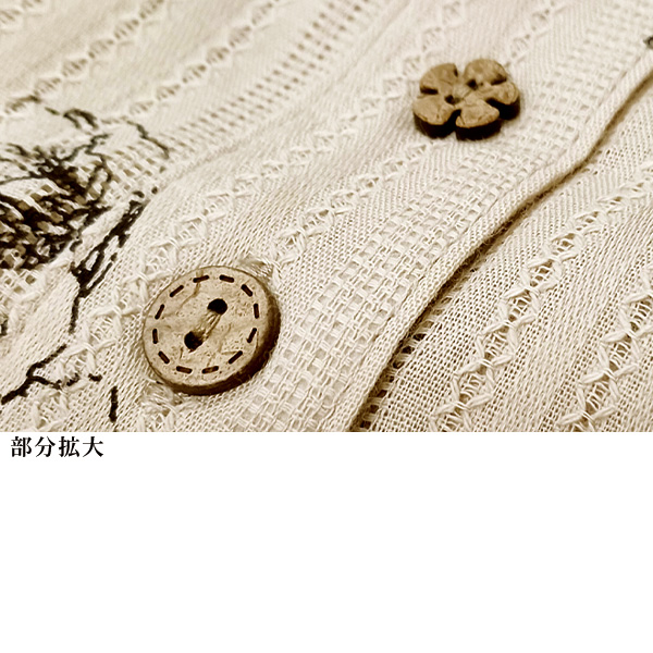 ボタニカル柄ブラウス 大きいサイズ M L LL 3L