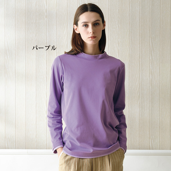 綿100％重ね着風配色デザインプルオーバー 大きいサイズ M L LL 3L