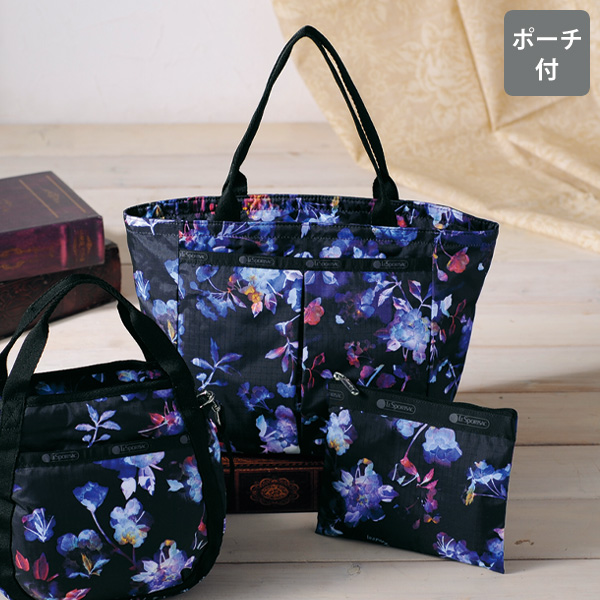 レスポートサック フローラルプリントトートバッグ（ポーチ付） LeSportsac