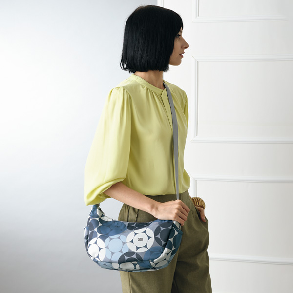 サボイ バルーン柄三日月ショルダー SAVOY