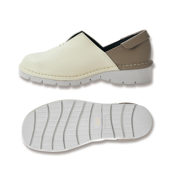 ハーブ クラウドソール牛革配色ウォーキングシューズ herb