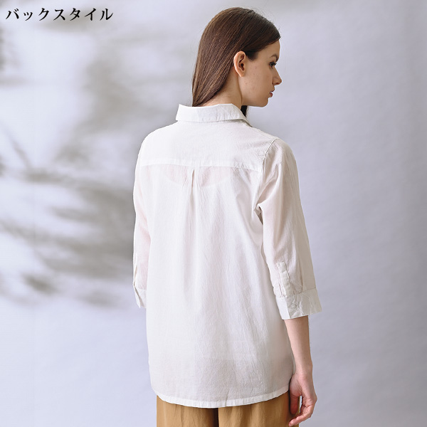 プリント7分袖シャツ