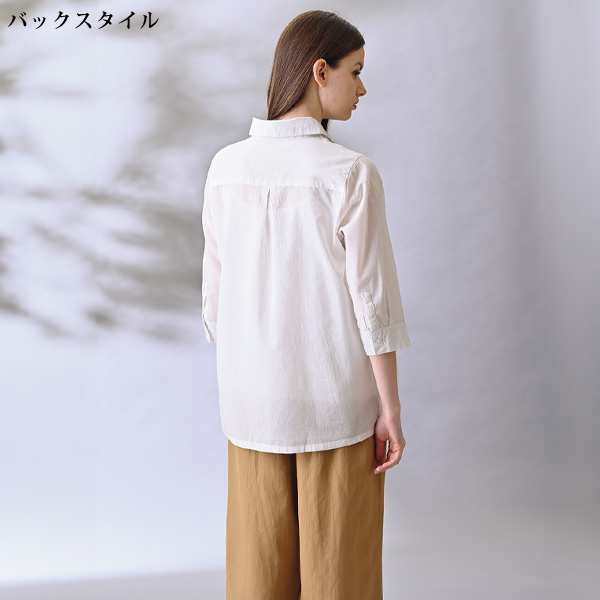 プリント7分袖シャツ