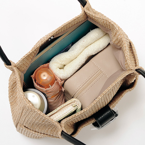 スクエアパーツタテ型トートバッグ