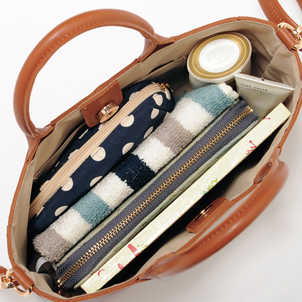 格子デザイン2WAYバッグ