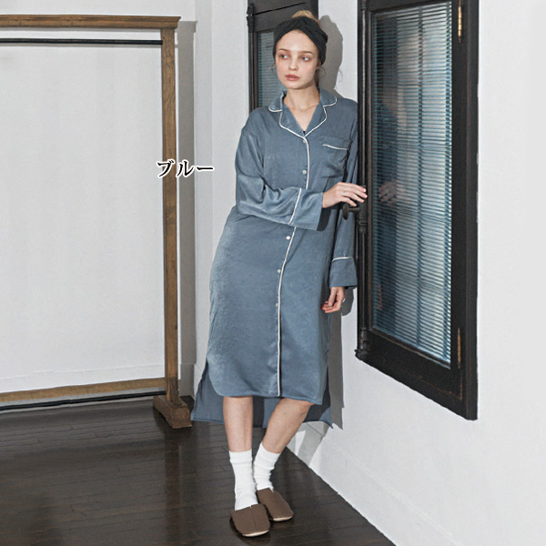 レイノットプラスマイナス リラックスロングシャツワンピース re:i not plus minus