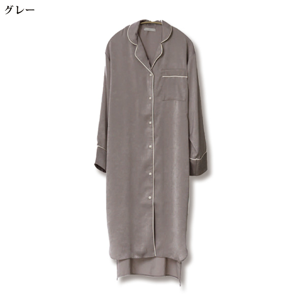 レイノットプラスマイナス リラックスロングシャツワンピース re:i not plus minus