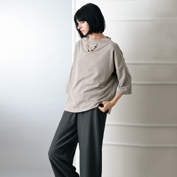 ジャカードプルオーバー