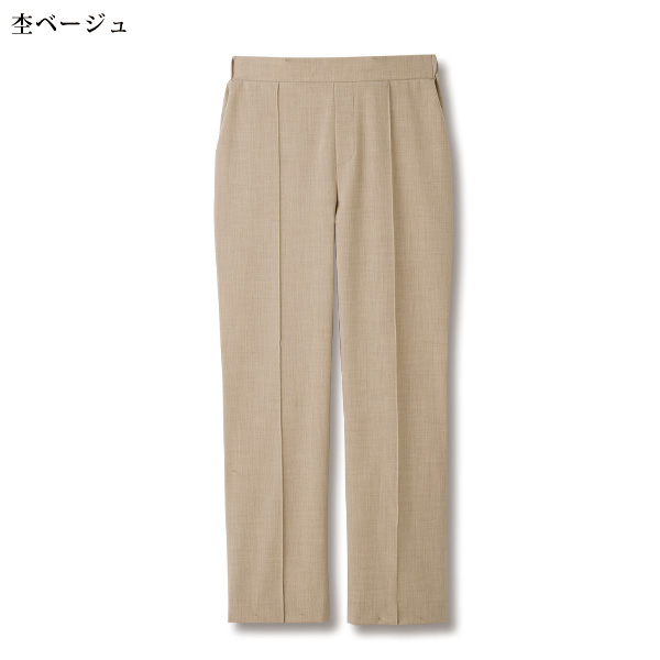 尾州産生地ストレッチピンタックストレートパンツ