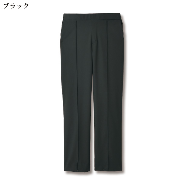 尾州産生地ストレッチピンタックストレートパンツ
