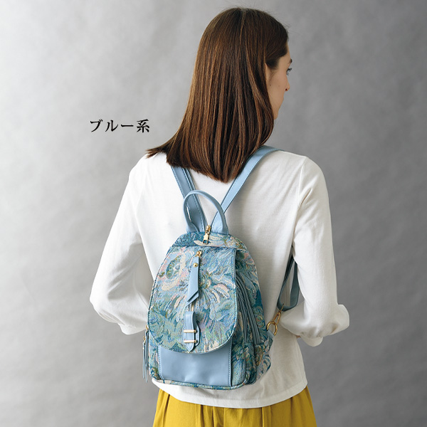 絵画のようなジャカードリュック