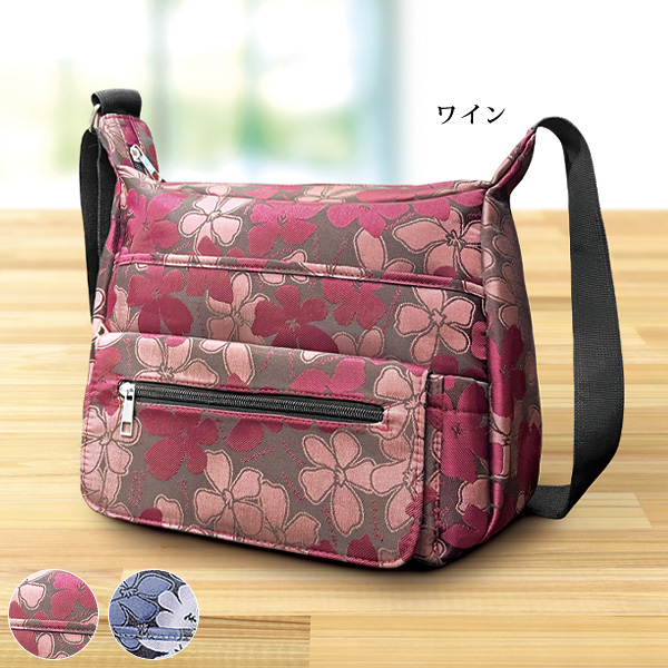 花柄ジャカードのお出かけショルダー