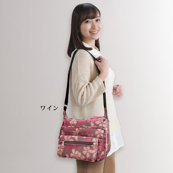 花柄ジャカードのお出かけショルダー