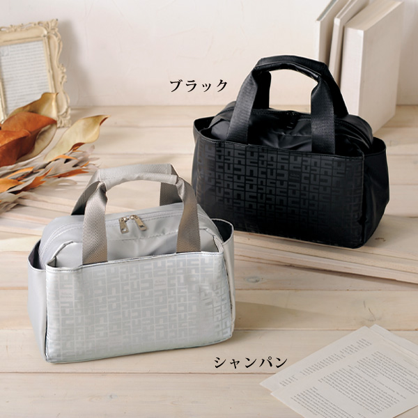 プリント軽量ミニボストンバッグ