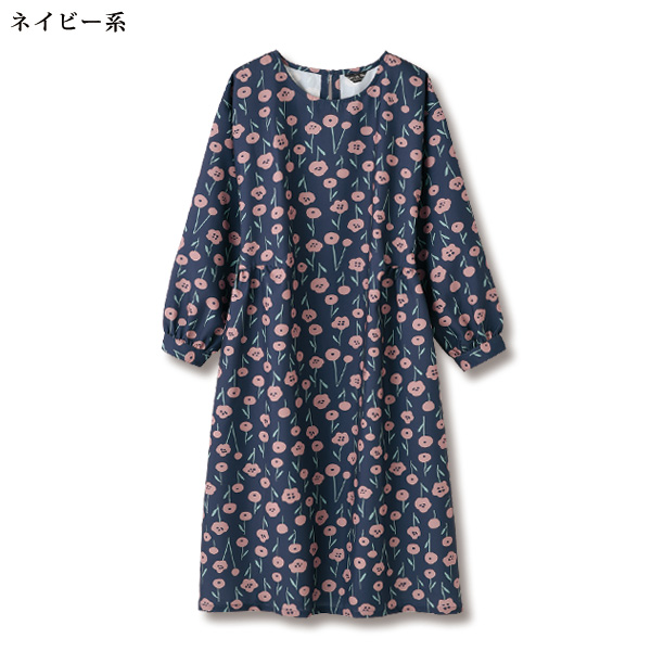 フラワープリントワンピース