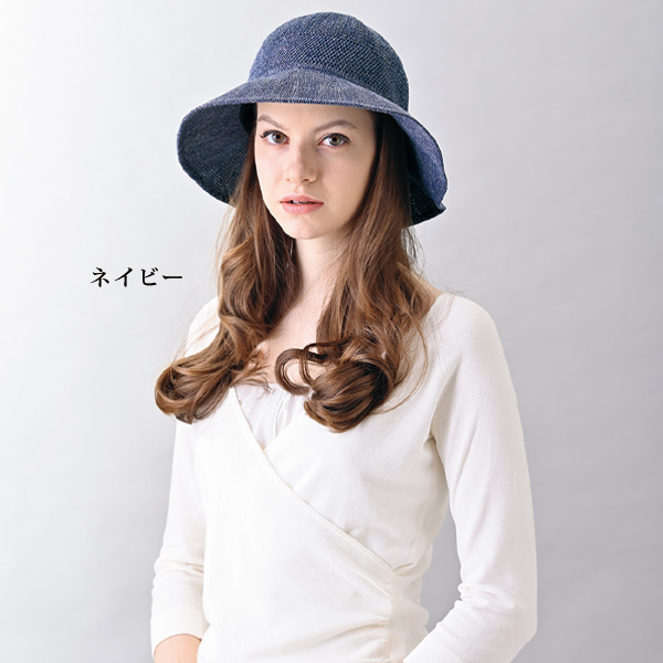 涼やか麻混ハット