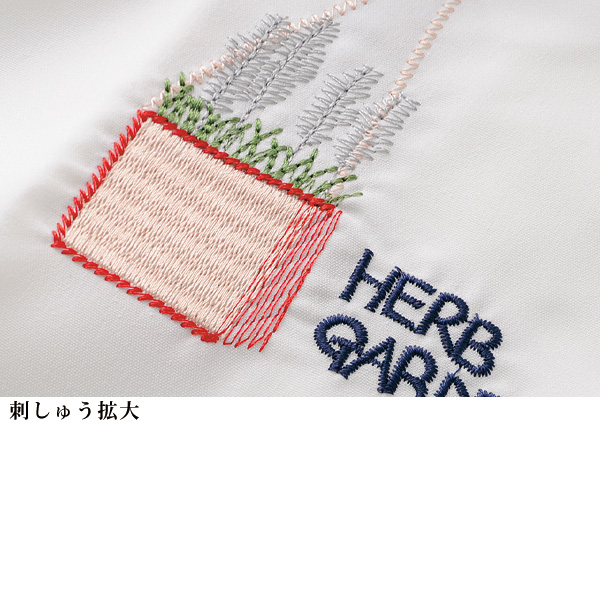綿混刺しゅう使いブラウス
