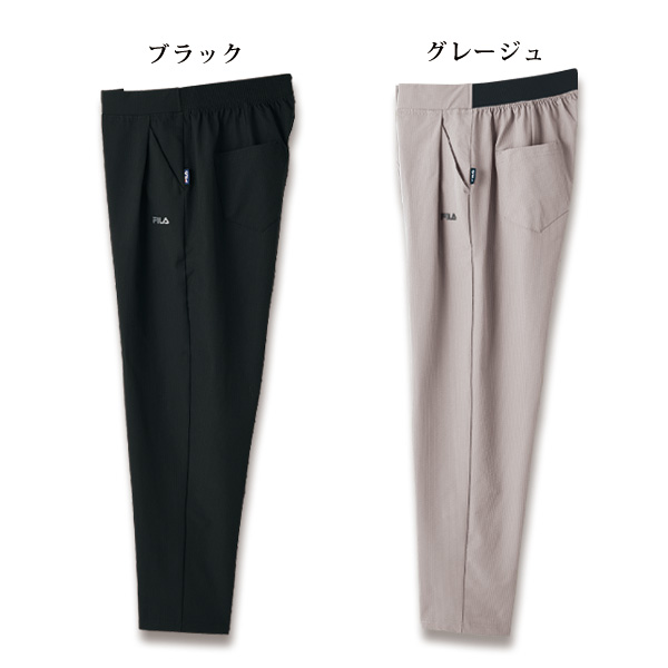 フィラ UVひんやりタッチ シアサッカーテーパードパンツ2色組 FILA 大きいサイズ M L LL 3L