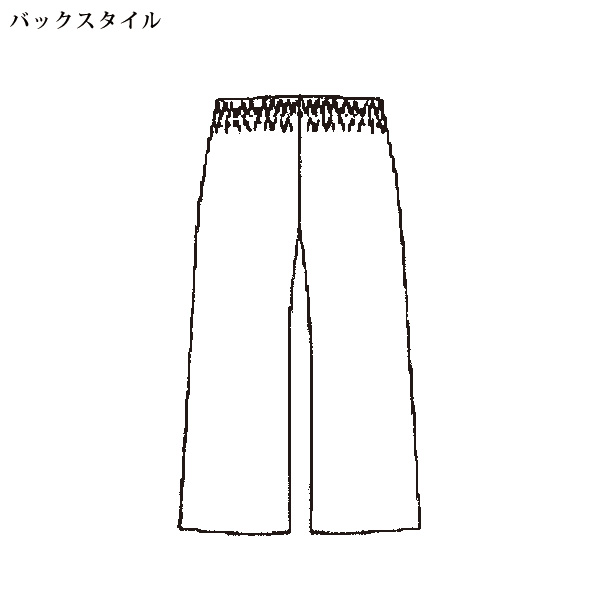 越後栃尾吸水速乾ワイドパンツ 大きいサイズ M L LL 3L