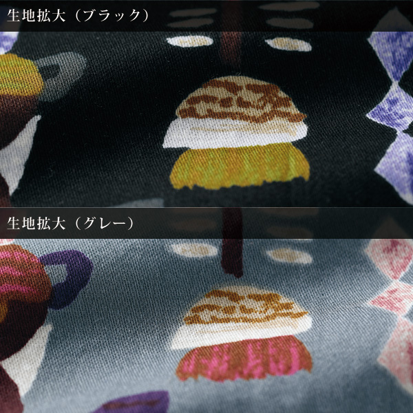 シルキーコットンギャザー使いワンピース