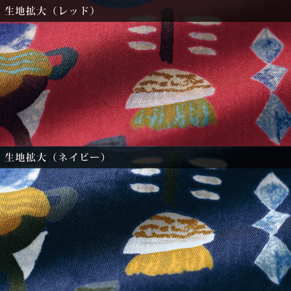 シルキーコットンギャザー使いワンピース