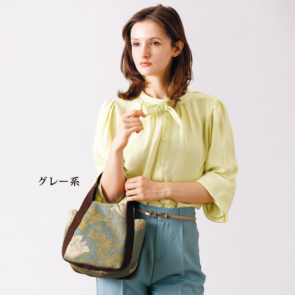 「eure」Fabric by ベスト オブ モリス 配色手提げバッグ