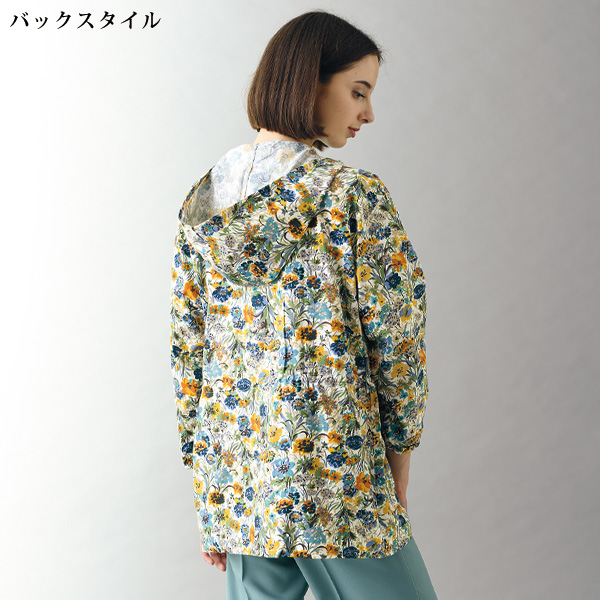 日本製おしゃれプリントUVパーカー 花柄
