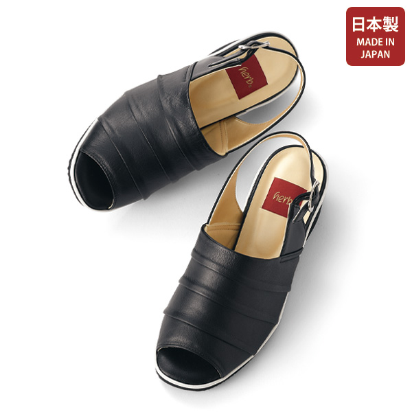 ハーブ 牛革軽量バックバンドサンダル herb