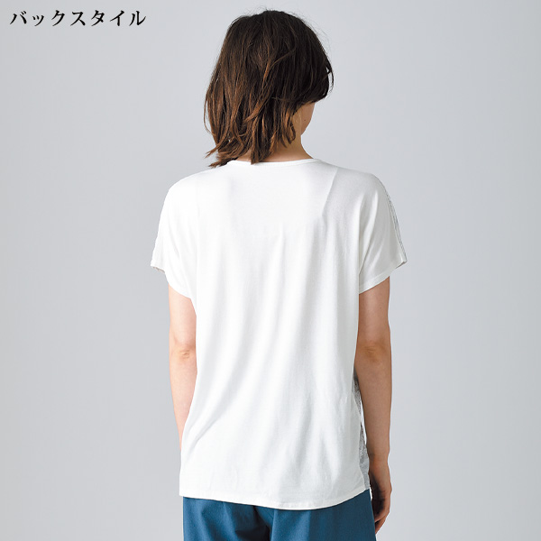 フレンチスリーブイラストTシャツ2色組