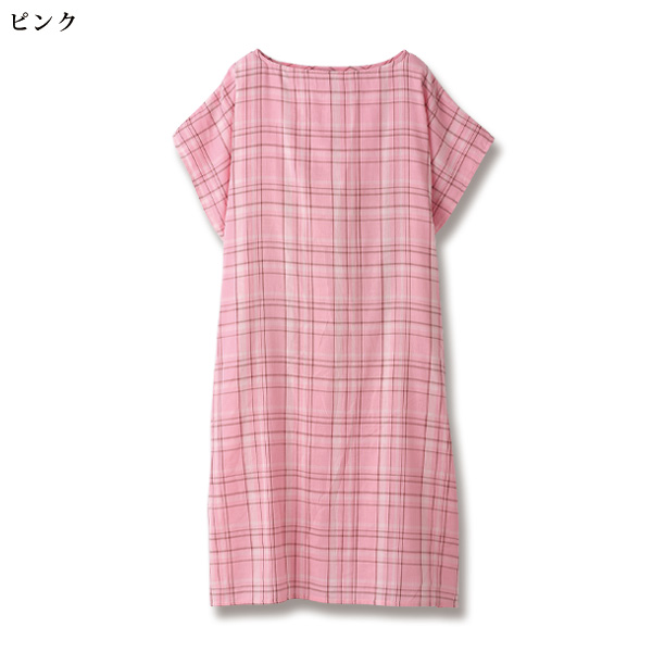 ダブルガーゼ楽ちんワンピース