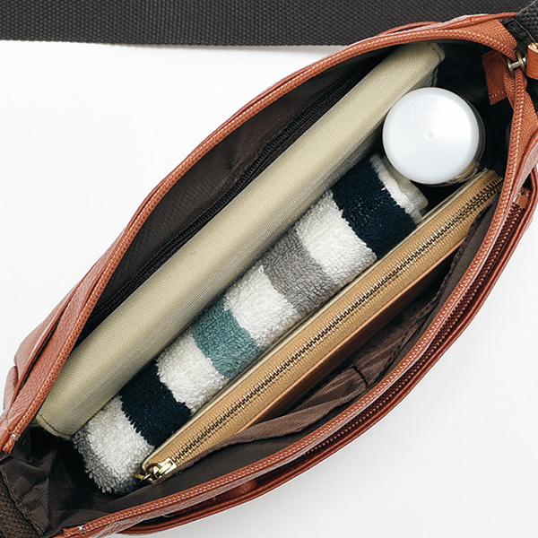 豊岡工房 牛革軽量ショルダーバッグ