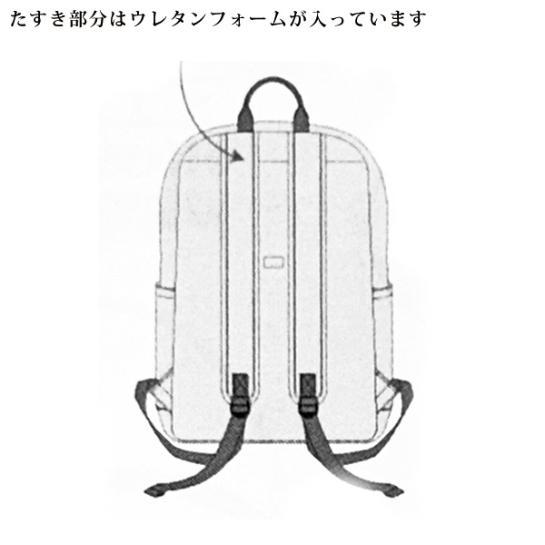 マチルダさんのコンパクトにたためる便利リュック