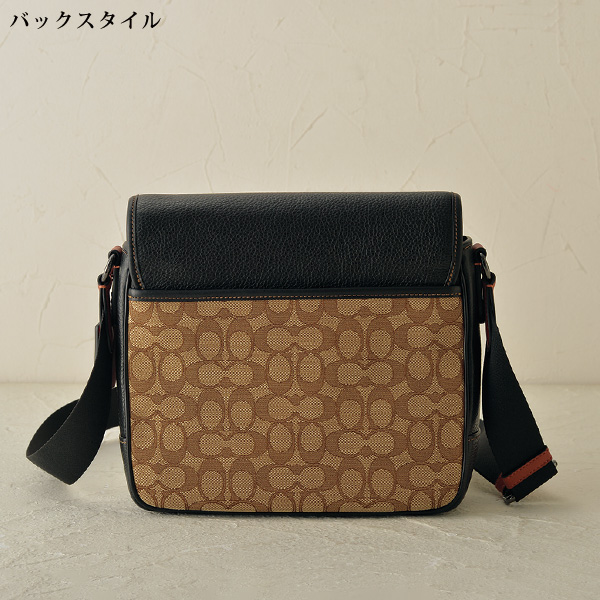 コーチ レザーフラップシグネチャーショルダーバッグ COACH