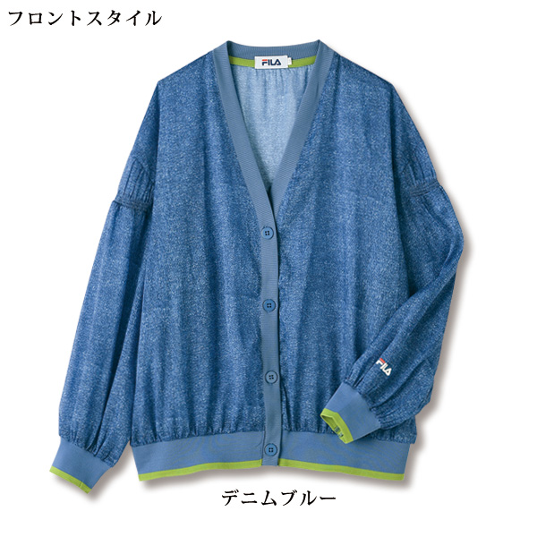 フィラ UV艶めきシアーアクティブカーディガン FILA 大きいサイズ M L LL 3L