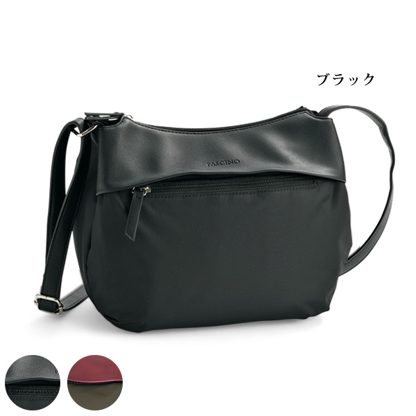 ファッシーノ 異素材コンビショルダーバッグ FASCINO