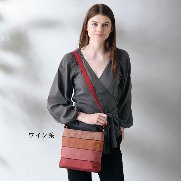 タタミ縁グラデーションショルダーバッグ