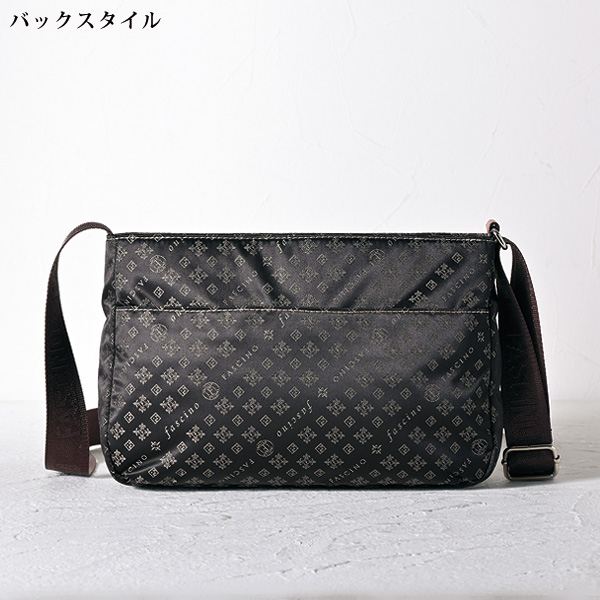 ファッシーノ ロゴジャカード配色ショルダーバッグ FASCINO
