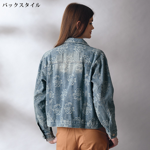 ローズジャカ－ドデニムジャケット