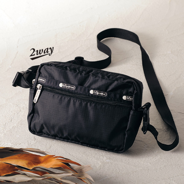 レスポートサック ウエストバッグにもなるショルダーバッグ LeSportsac