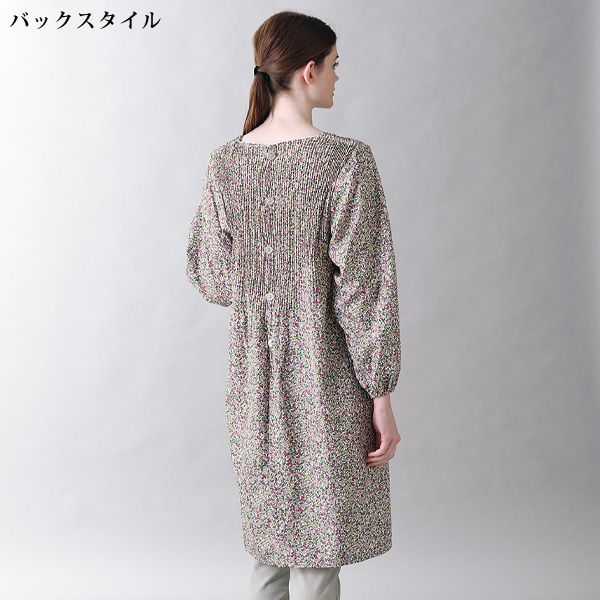 花柄プリーツホームウェア