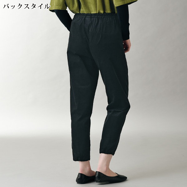日本製ふくろう刺繍使い コールテンパンツ
