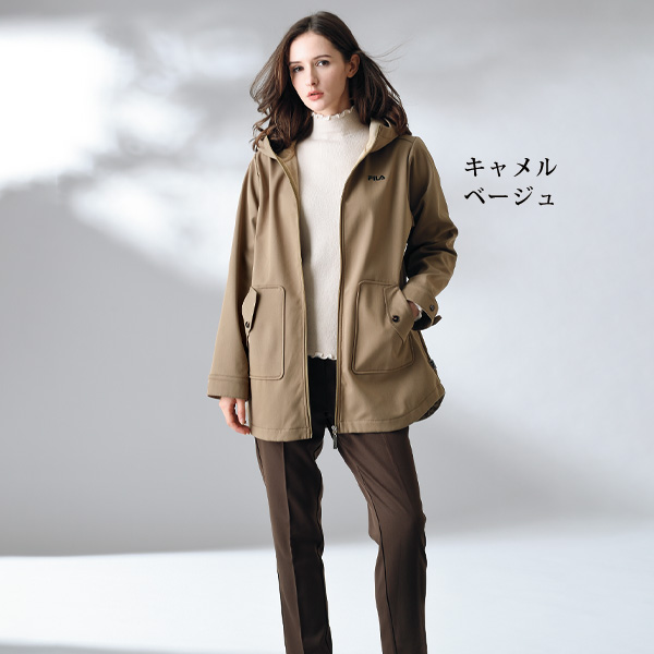 フィラ 裏フリース付き防風ジャケット FILA