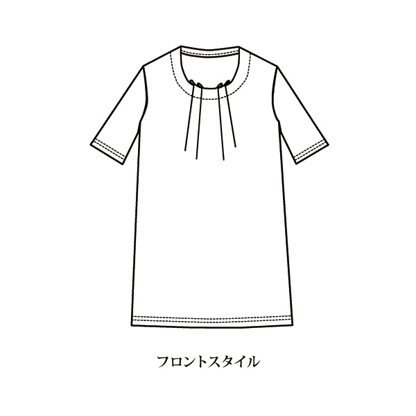 フリルタックプリントチュニック / 大きいサイズ M L LL 3L◎☆