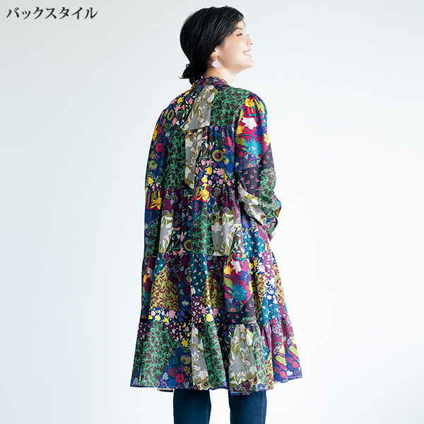 カラフルプリントワンピース