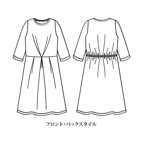 ボタニカルプリントワンピース