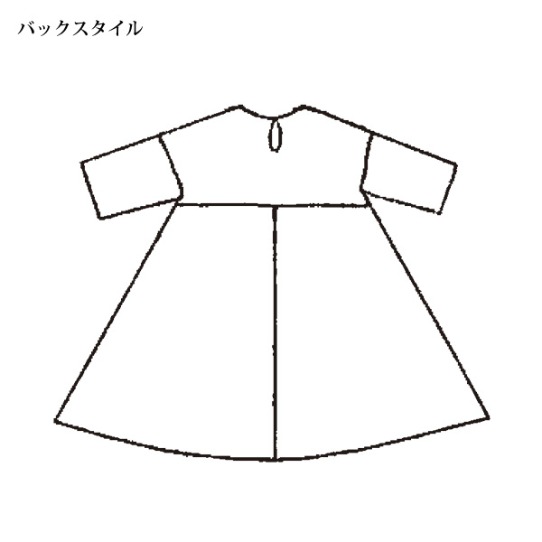 小紋柄プリントワンピース